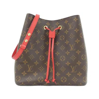 Pre-owned Louis Vuitton Coquelicots Marron Coated Canvas Shoulder Bag ()