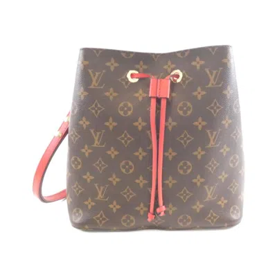 Pre-owned Louis Vuitton Coquelicots Marron Coated Canvas Shoulder Bag ()