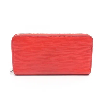 Pre-owned Louis Vuitton Coquelicots Red Color Epi Leather Long Wallet (bi-fold) ()