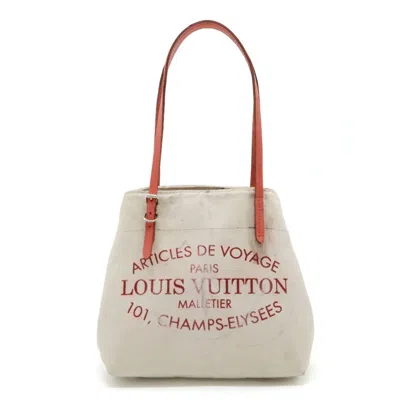 Pre-owned Louis Vuitton Corail Canvas Leather Shoulder Bag Tote Bag ()