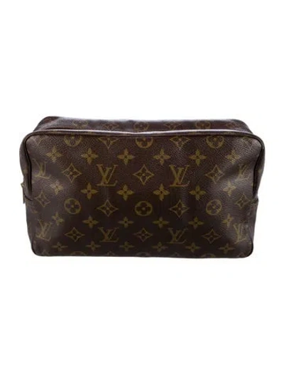 Pre-owned Louis Vuitton Cosmetic Bag In Brown