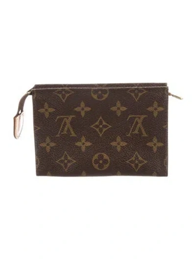 Pre-owned Louis Vuitton Cosmetic Bag In Brown