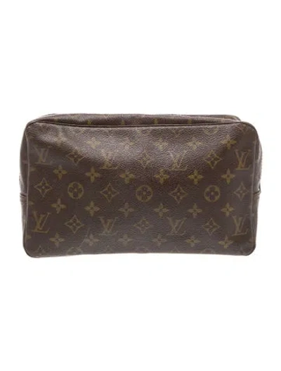 Pre-owned Louis Vuitton Cosmetic Bag In Brown
