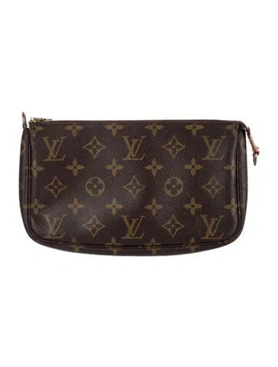 Pre-owned Louis Vuitton Cosmetic Bag In Brown