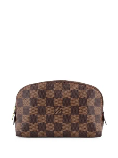Pre-owned Louis Vuitton Cosmetic Damier Pouch In Brown