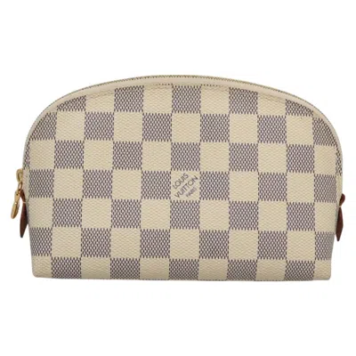 Pre-owned Louis Vuitton Cosmetic Pouch Beige Canvas Clutch Bag ()