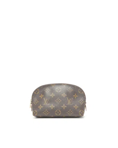 Pre-owned Louis Vuitton Cosmetic Pouch In Brown