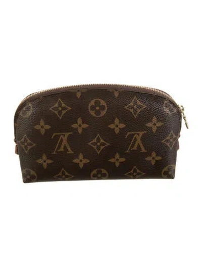 Pre-owned Louis Vuitton Cosmetic Pouch In Brown