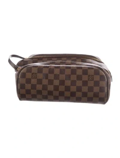 Pre-owned Louis Vuitton Cosmetic Pouch In Brown