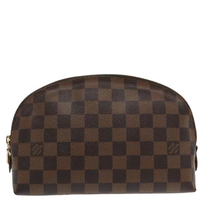 Pre-owned Louis Vuitton Cosmetic Pouch Brown Canvas Clutch Bag ()