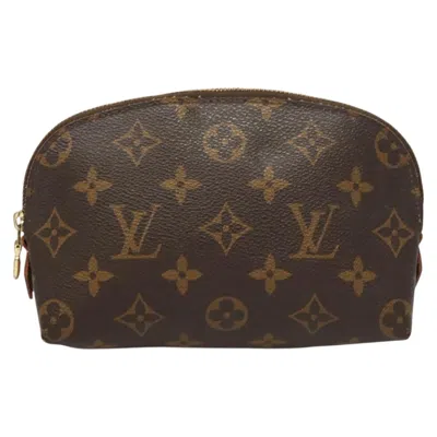 Pre-owned Louis Vuitton Cosmetic Pouch Brown Canvas Clutch Bag ()