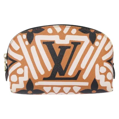 Pre-owned Louis Vuitton Cosmetic Pouch Brown Canvas Clutch Bag ()