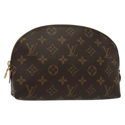 Pre-owned Louis Vuitton Cosmetic Pouch Brown Canvas Clutch Bag ()