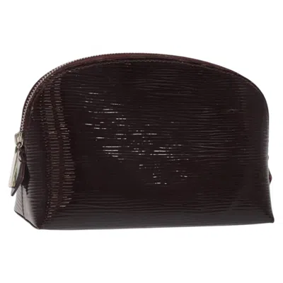 Pre-owned Louis Vuitton Cosmetic Pouch Brown Leather Clutch Bag ()