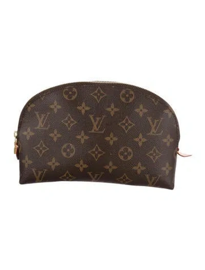 Pre-owned Louis Vuitton Cosmetic Pouch In Brown/grey