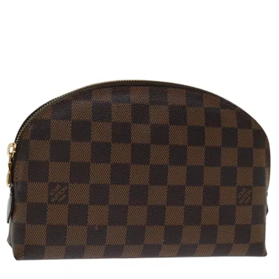 Pre-owned Louis Vuitton Cosmetic Pouch Canvas Clutch Bag () In Black