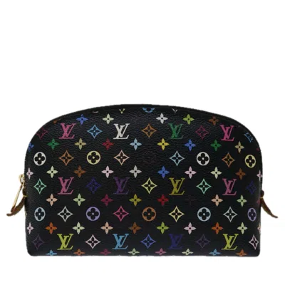Pre-owned Louis Vuitton Cosmetic Pouch Canvas Clutch Bag () In Black