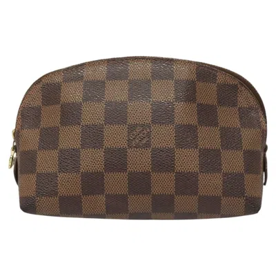 Pre-owned Louis Vuitton Cosmetic Pouch Canvas Clutch Bag () In Brown