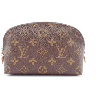Pre-owned Louis Vuitton Cosmetic Pouch Canvas Clutch Bag () In Brown