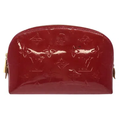 Pre-owned Louis Vuitton Cosmetic Pouch Patent Leather Clutch Bag () In Pink