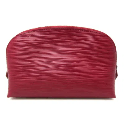 Pre-owned Louis Vuitton Cosmetic Pouch Pink Leather Clutch Bag ()