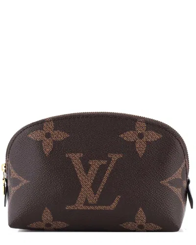 Pre-owned Louis Vuitton Cosmetic Pouch Reverse Monogram Giant (authentic Pre-loved)