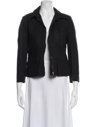 Pre-owned Louis Vuitton Cotton Blazer In Black