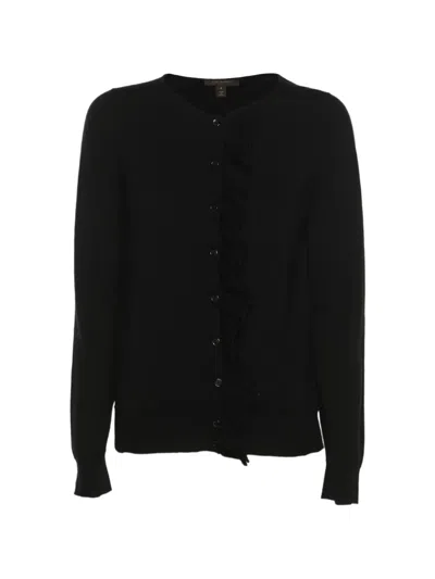 Pre-owned Louis Vuitton Cotton Cardigan In Black