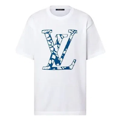Pre-owned Louis Vuitton Cotton Crewneck T-shirt 'white'