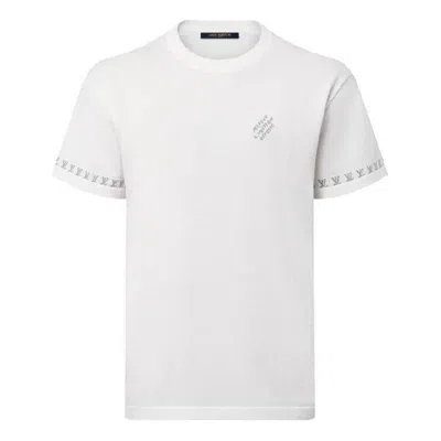 Pre-owned Louis Vuitton Cotton Crewneck T-shirt 'white'