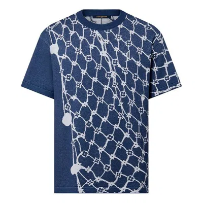 Pre-owned Louis Vuitton Cotton T-shirt 'blue'