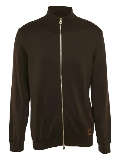 Pre-owned Louis Vuitton Cotton Zip-up Jacket In Brown