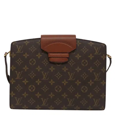 Pre-owned Louis Vuitton Courcelle Canvas Shoulder Bag () In Brown