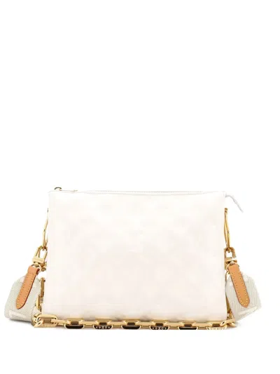 Pre-owned Louis Vuitton Coussin Bag Monogram Embossed Lambskin Pm Crossbody Bag In White