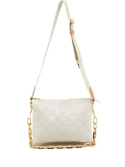 Pre-owned Louis Vuitton Coussin Pm Shoulder Bag In White