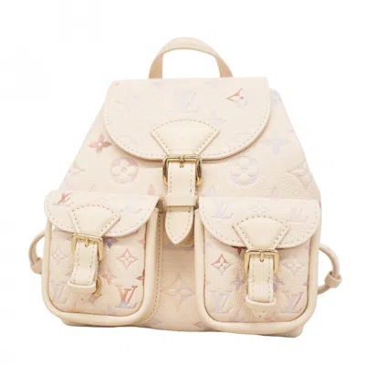 Pre-owned Louis Vuitton Cream Backpack () In White