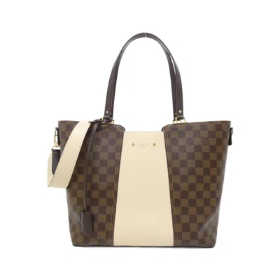 Pre-owned Louis Vuitton Cream Damier Canvas Ebene Coated Canvas Shoulder Bag Tote Bag ()