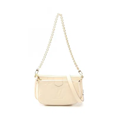 Pre-owned Louis Vuitton Cream Ivory Monogram Empreinte Pochette Shoulder Bag ()