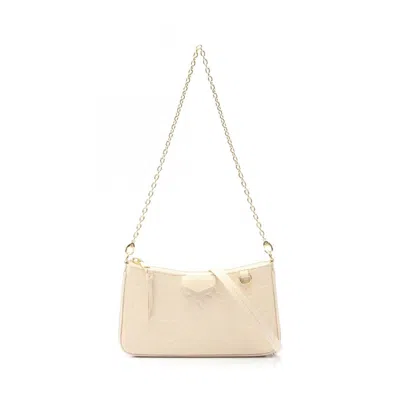 Pre-owned Louis Vuitton Cream Ivory Monogram Empreinte Shoulder Bag () In Multi