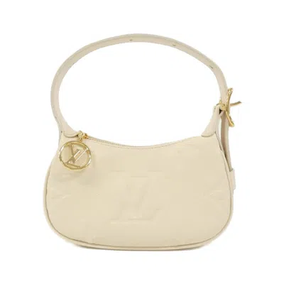 Pre-owned Louis Vuitton Cream Leather Shoulder Bag ()