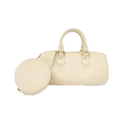 Pre-owned Louis Vuitton Cream Leather Shoulder Bag () In White