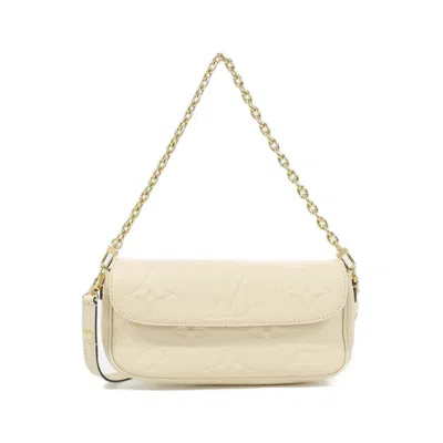 Pre-owned Louis Vuitton Cream Leather Shoulder Bag () In White