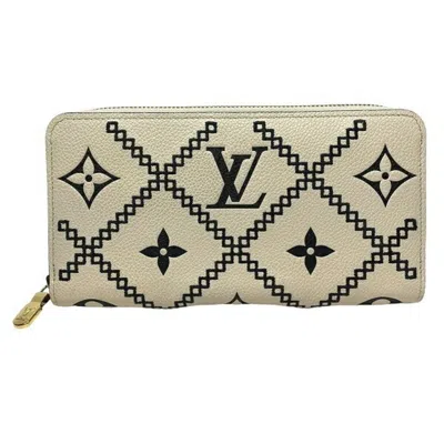 Pre-owned Louis Vuitton Cream Long Wallet (bi-fold) ()