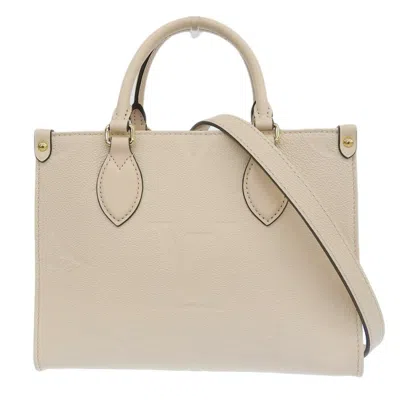 Pre-owned Louis Vuitton Cream Monogram Empreinte Handbag Shoulder Bag ()
