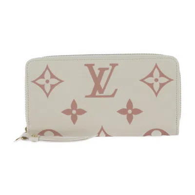 Pre-owned Louis Vuitton Cream Monogram Empreinte Long Wallet (bi-fold) ()