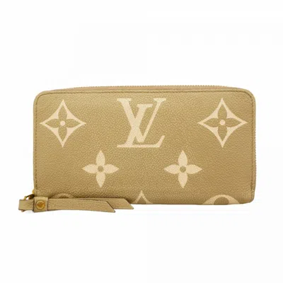 Pre-owned Louis Vuitton Cream Tourterelle Long Wallet (bi-fold) ()