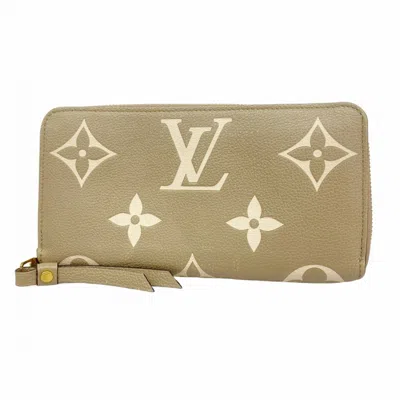 Pre-owned Louis Vuitton Cream Tourterelle Long Wallet (bi-fold) ()