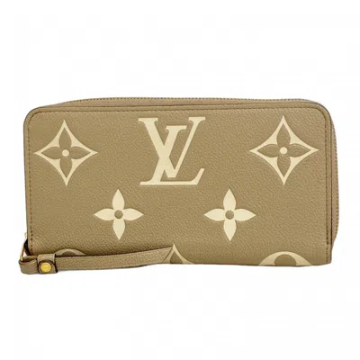 Pre-owned Louis Vuitton Cream Tourterelle Long Wallet (bi-fold) () In Multi