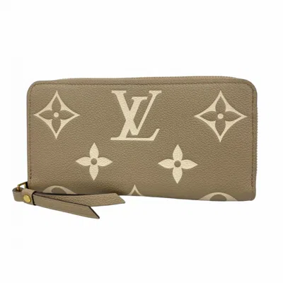 Pre-owned Louis Vuitton Cream Tourterelle Long Wallet (bi-fold) () In Multi