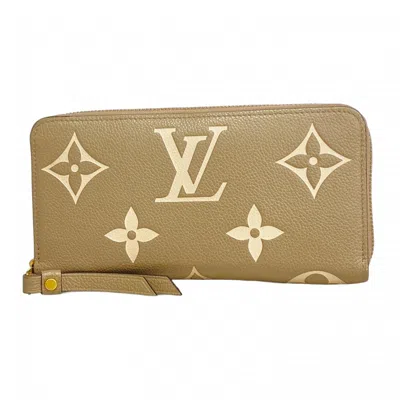 Pre-owned Louis Vuitton Cream Tourterelle Long Wallet (bi-fold) () In Multi